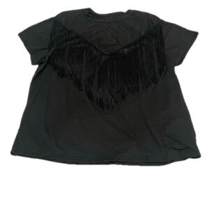 Black Fringe T-shirt